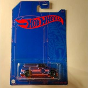 New 2022 Hot Wheels 54th Anniversary Satin Blue and Pink '67 AUSTIN MINI VAN